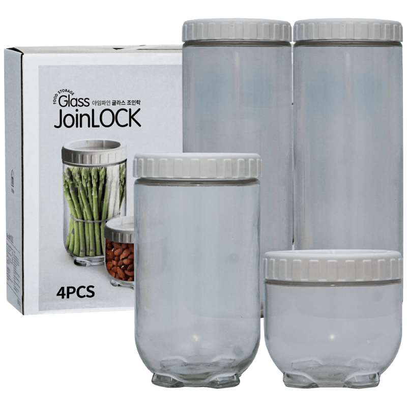 Set 4 recipente cu capac pentru condimente Joinlook